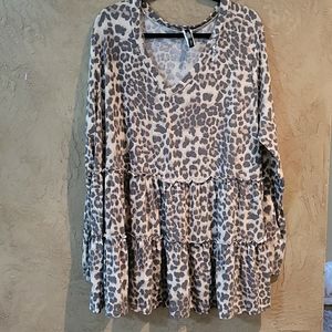 Glitzy Girls leopard babydoll